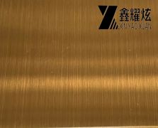 Yx7801 發(fā)紋黃銅金不銹鋼板